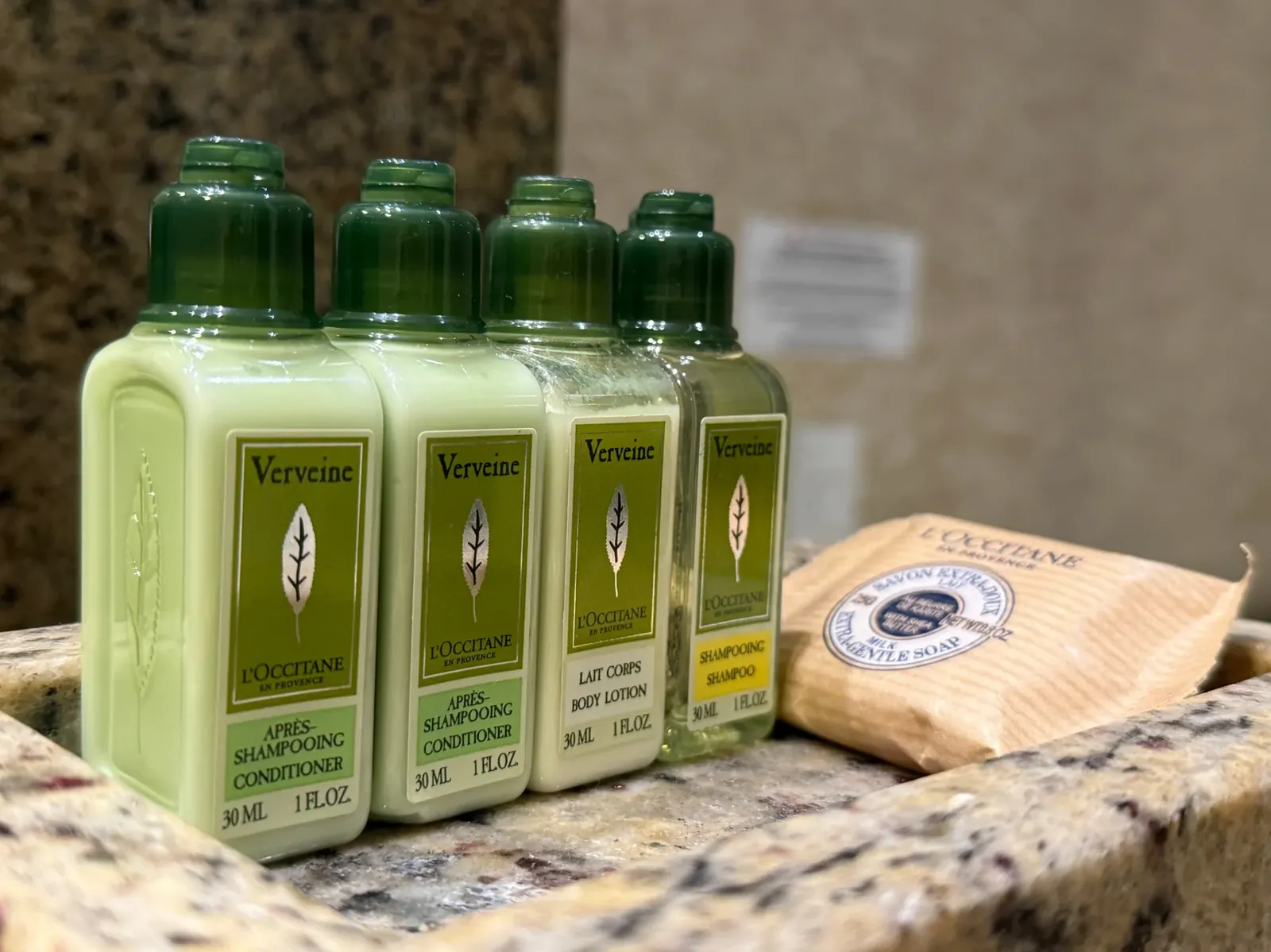 Kit L’Occitane nas suítes