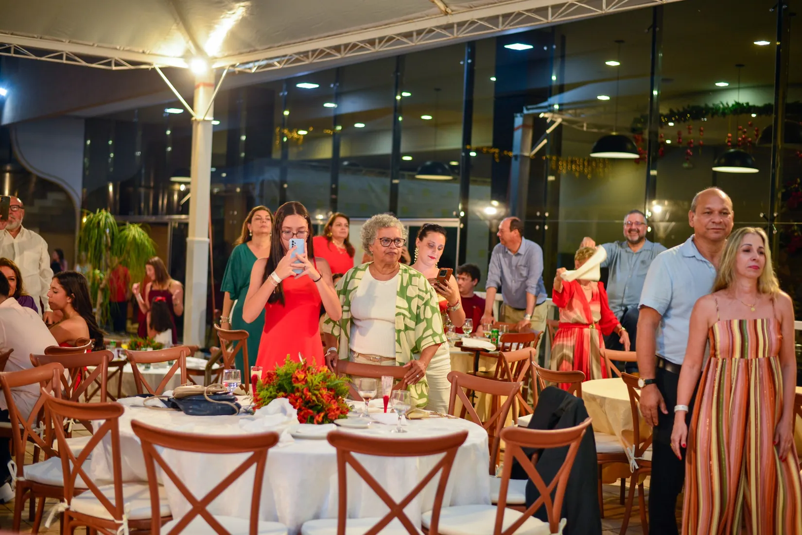Convidados na celebração de Natal anterior