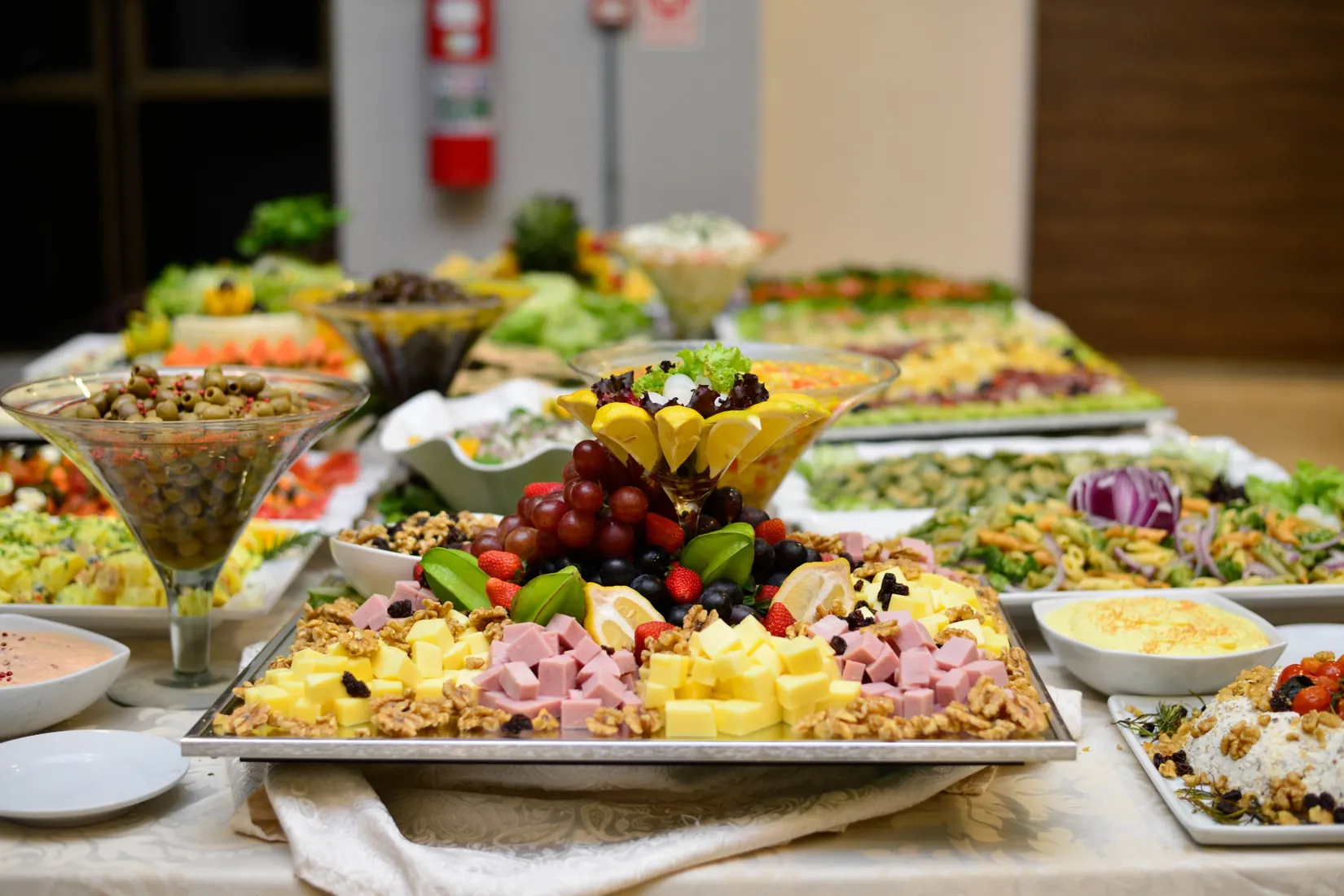 Mesa de frios da ceia de Natal anterior